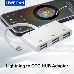 Lightning iPhone to USB3 OTG Camera Adapter/Cable Cord with Charging Lightning iPad to SD/TF Card Reader Support 3.5mm Aux Audio