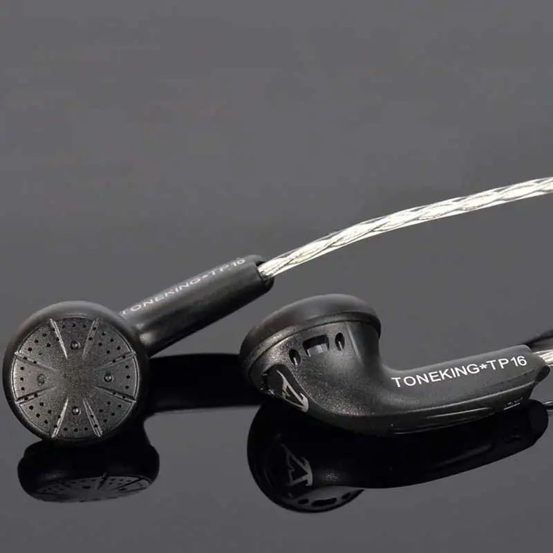 MusicMaker TP16 In Ear Earbuds TONEKING In Ear Earphone 32ohm HIFI Bass Flat-Head Plug Hifi Music DJ Monitor Earbuds