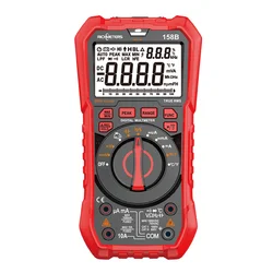 RICHMETERS RM158B NCV Digital Multimeter 9999 Counts Auto Ranging AC/DC Voltage Meter Flash Back Light Large Screen