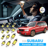 AENVTOL 8Pcs For Subaru Forester SF 1997 1998 1999 2000 2001 2002 Car LED Interior Dome Lights Plate Lamp Kit Car Accessories
