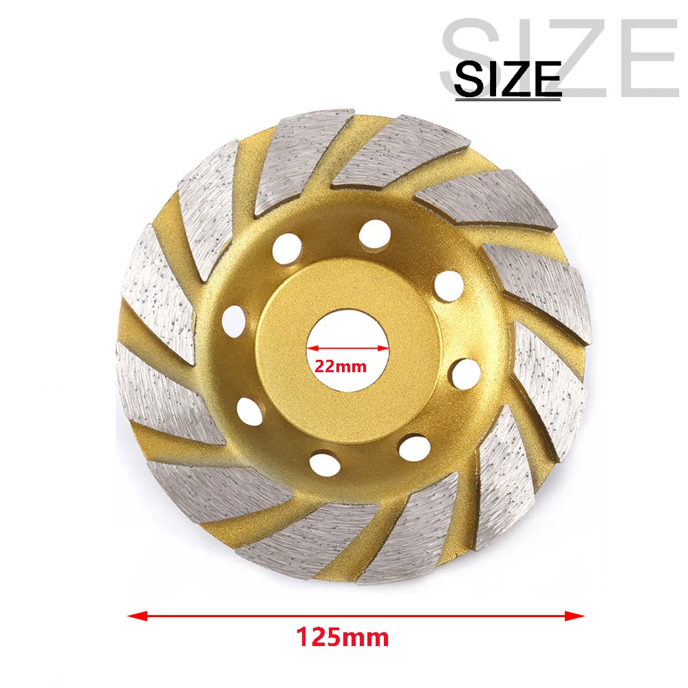 80/100/125/150/180 mm Diamantsegment-Schleifbecher-Radscheibe für Beton, Granit, Stein, Keramik, Schleifscheibe, 1 Stück