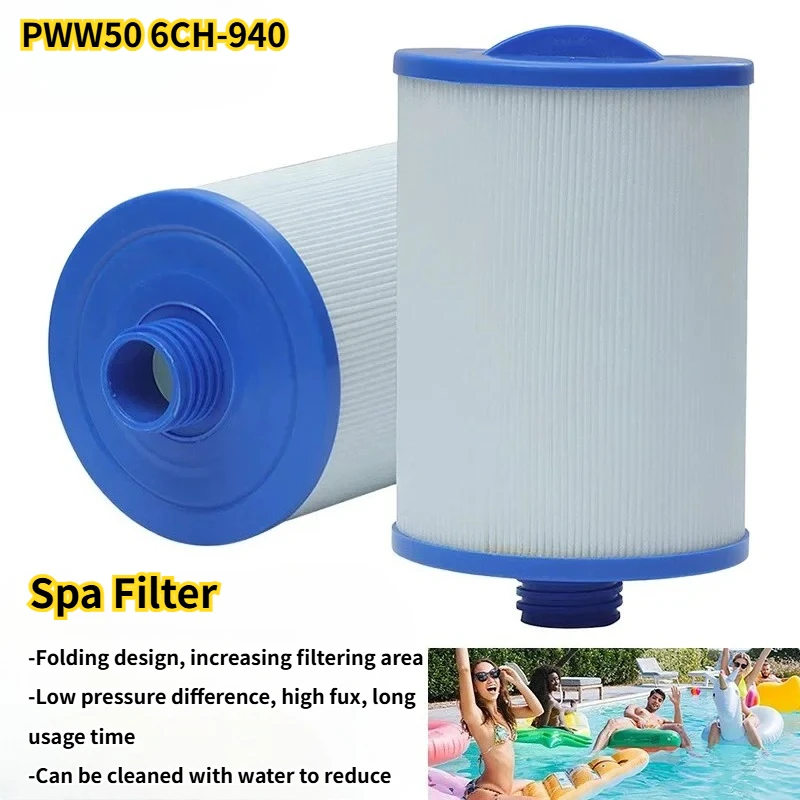 

1pc Replacement Hot Tub Spa Filter, for PWW50 6CH-940 Superior Spas Elite Spa Household Swimming Cleaning Supplies for Waterways