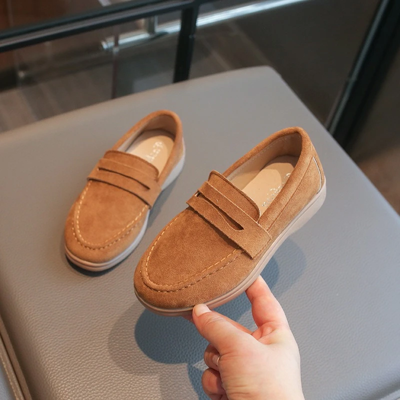 Kids Loafers Boy Girls Slip on Shoes Autumn Shoe Casual Shoes for Walking and Playing Comfortable Foot-friendly Footwear 26-36