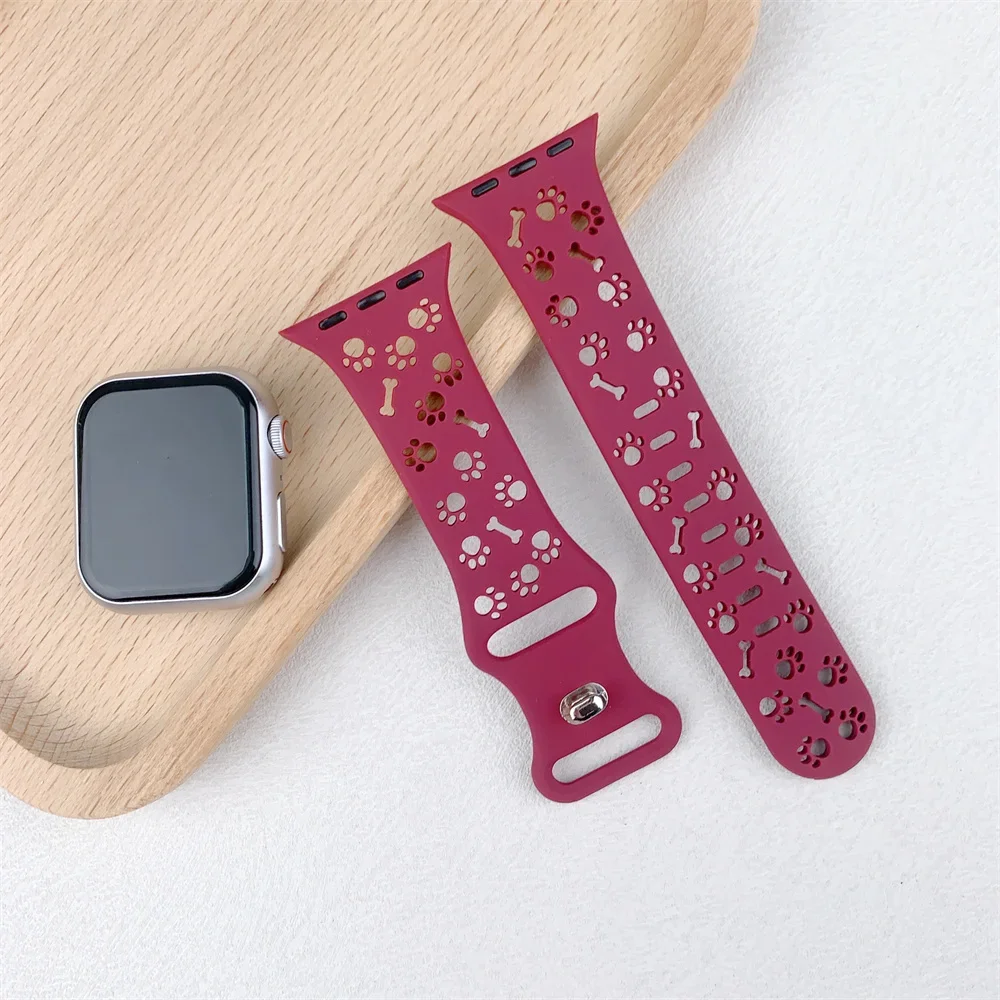 سوار لساعة أبل 49 ملم 45 ملم 41 ملم 44 ملم 40 ملم 42 ملم 46 ملم سيليكون مريح باند iWatch Ultra Series 9 10 5 SE 6 7 84