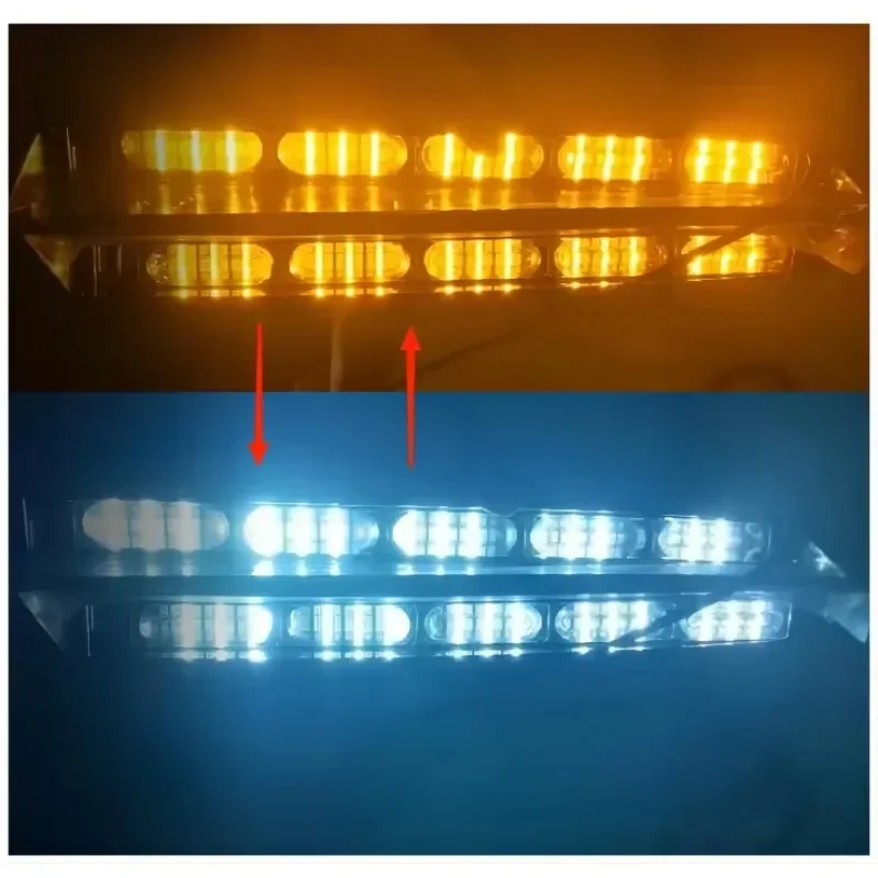 2026/Tri color Dual color Car Emergency Interior Warning Directional Lightbar LTD566 Visor Light Amber Green Red Blue White