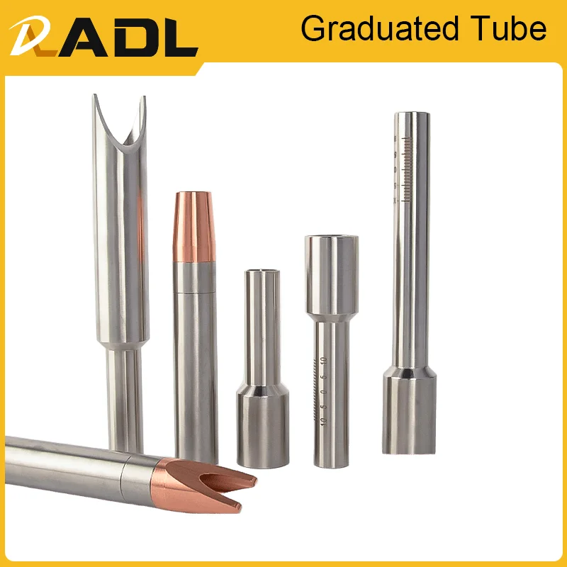 Máquina de solda portátil a laser adl, tubo graduado, material de aço inoxidável, relfar ipg, conector de bico, eixo de fixação