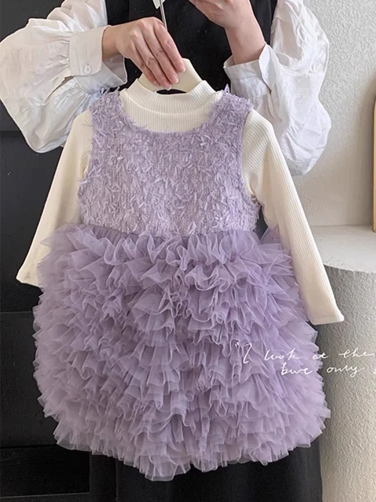 

Kids Toddler Princess Tassels Dress Clothes Children Girl Sweet Birthday Wdding Party Dress Suit Girl Cloth Baby Girl Dress