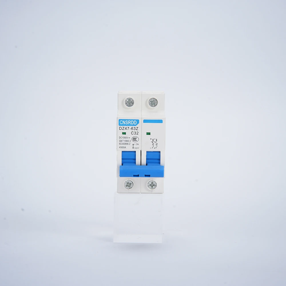 

2P DC 1000V 6A 10A 16A 25A 32A 40A 50A 63A Photovoltaic Circuit Breaker / Overload Protection Air Switch For Solar System