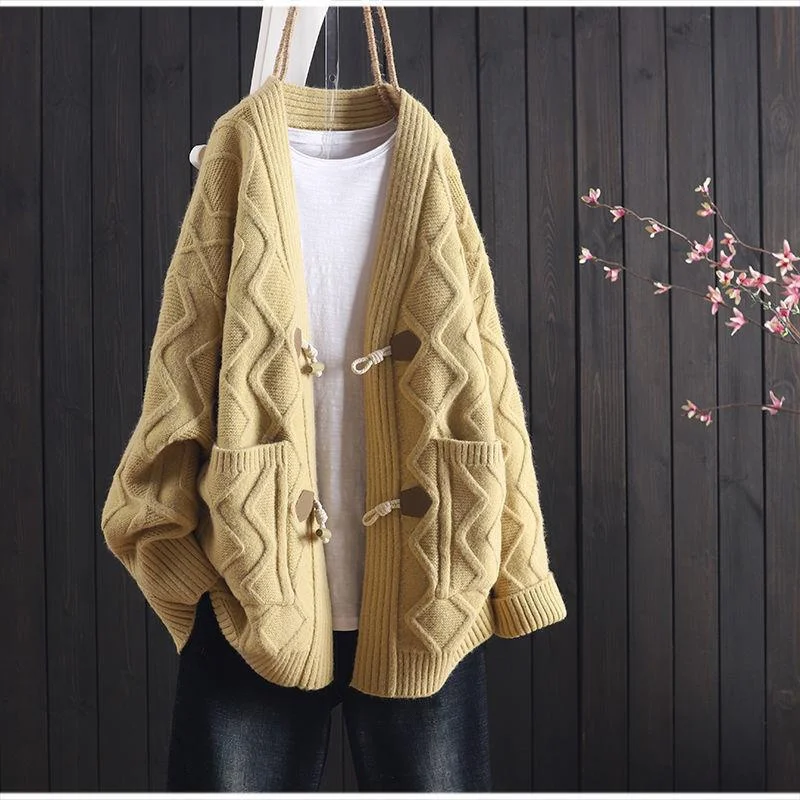 

Демисезонные кардиганы в стиле Харадзюку для женщин: свободные, утепленные, с открытыми спинками, удобные, с карманами, в стиле Y2K, из льна, для активного отдыха