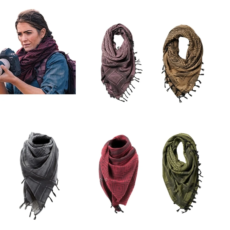 Outdoor Scarf Shawl for Men Women, Multifunctional Head Scarf Unisex Shemagh DropShipping