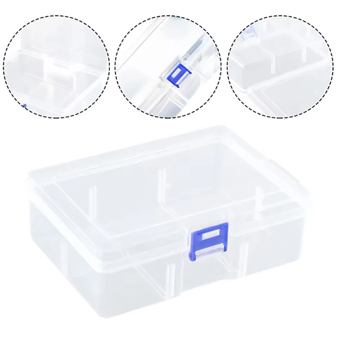 Clear Plastic Box Rectangular Box Screwdrivers Bits Tools Bleads Dustproof Waterproof Packing Storage Cases Container
