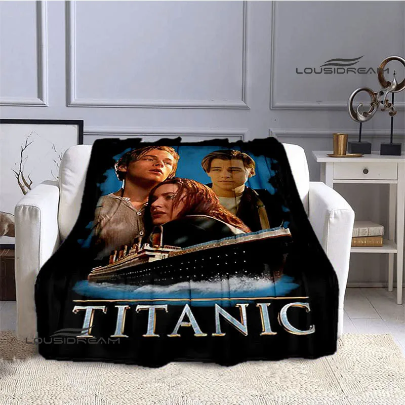 Titanic Leonardo DiCaprio printed blanket Warm blanket soft and comfortable home travel bed blanket picnic blanket birthday gift