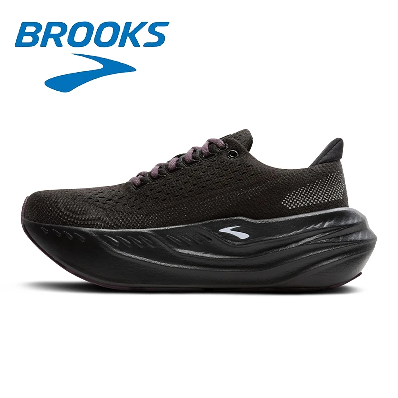 Brooks Glycerin Max Series Negro Púrpura Moda Zapatos deportivos casuales para hombres Zapatos para correr al aire libre cómodos y resistentes al desgaste