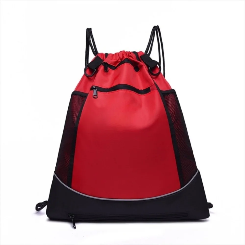 

Waterproof Sports Ball Backpack Drawstring with Mesh Pocket Travel Gym Shoulders Bag Multifunctional Large Capacity