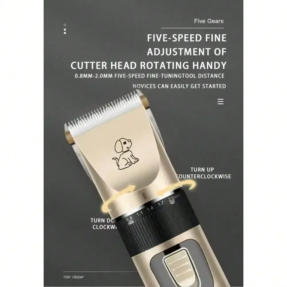 ماكينة حلاقة كهربائية، ماكينة تشذيب تجميل كهربائية، ماكينة حلاقة قابلة لإعادة الشحن عبر USB، ماكينة قص شعر حيوانات احترافية منخفضة الديسيبل