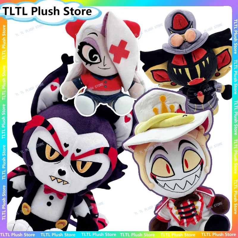 

Hazbin Hotel Plush Toy Husk Vaggie Pentious Lucifer Morningsta High Quality Soft Stuffed Collectible Doll Fan Decor Friend Gift