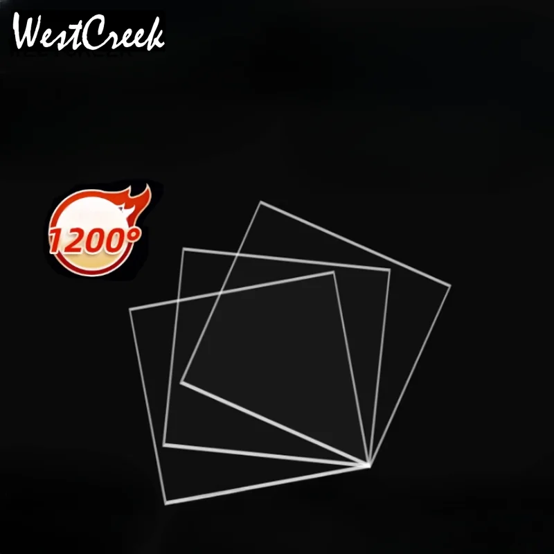 

WESTCREEK Quartz glass, high quality ultra-thin high temperature resistant quartz glass slides UV-transparent slides