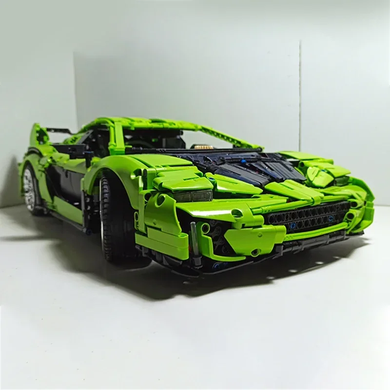 Moc blocos de construção supercar modelo velocidade campeão tijolos técnicos diy montagem brinquedos construção para crianças presentes do feriado