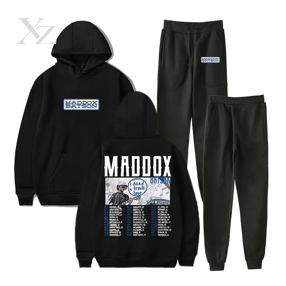 Conjunto de Moletom 2025 Maddox Batson I Need A Truck Tour: Blusas e Calças Jogger para Mulheres e Homens