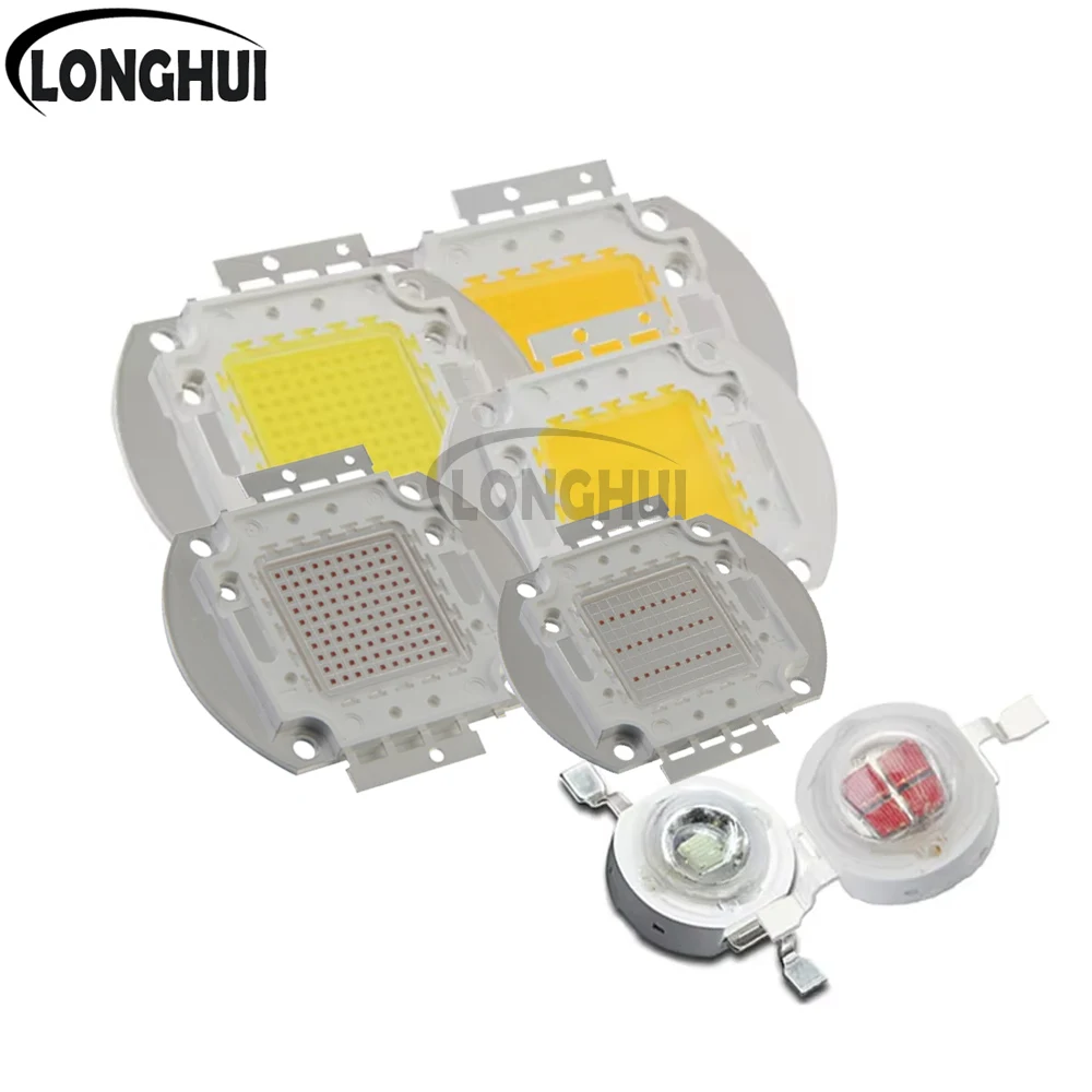 High Power LED Chip SMD COB Full Spectrum Light Bead Cold White Red Green Blue RGB for Grow Lamp Indoor Outdoor Bulb Lights