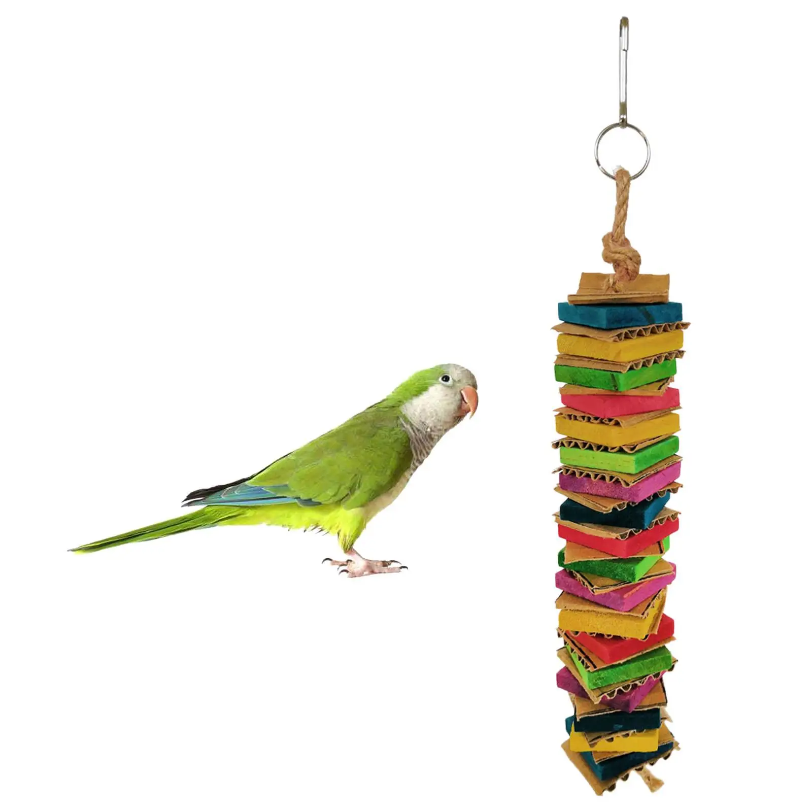 Bird Chewing Toy Funny Hanging Swing Tearing Toy Parakeet Parrot Bite Toys