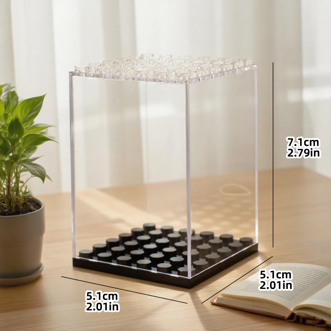 20 Pcs Minifigures Display Cases Set, Mini-Figures Display Cases Fits For Figures Display, Single Mini-Figures Storage Case For Figures Collectors, Acrylic Building Block Display Box Dust-Proof