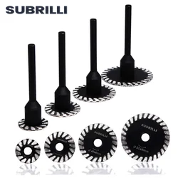 SUBRILLI 25/30/40/50mm Diamant Turbo Zaagblad Met Afneembare Schacht Diamant Speleologie Snijblad voor Steen Graniet Beton
