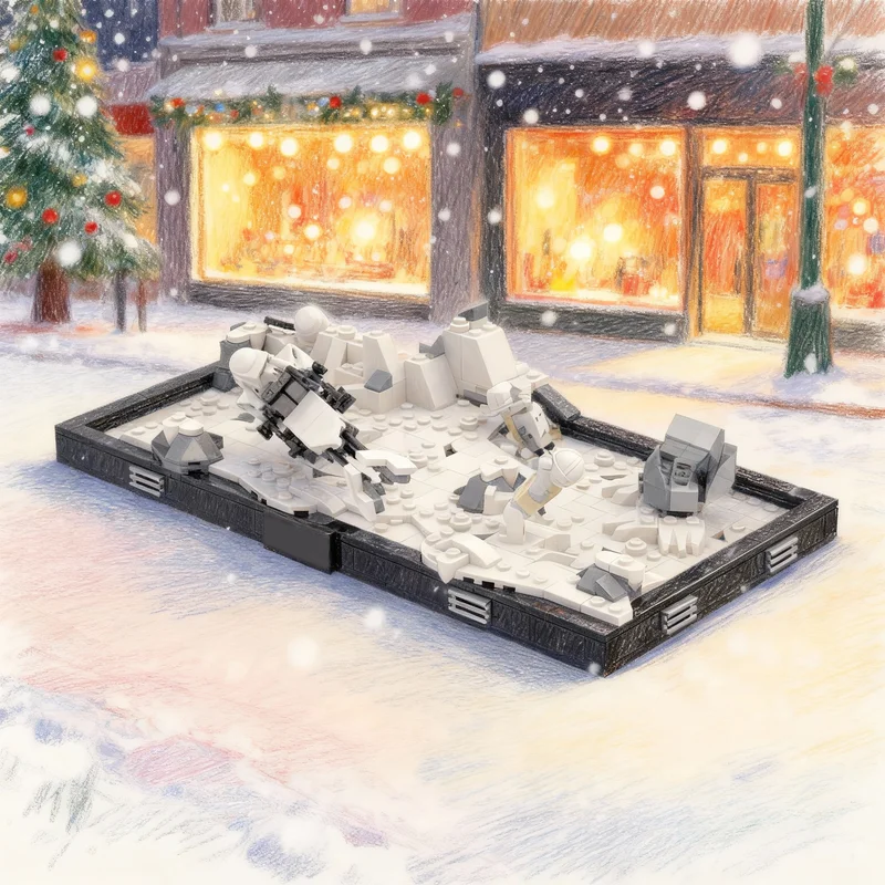

425pcs MOC Hoth Battle Pack Diorama Star Model Building Blocks Toy Construction Christmas Gifts Idea Education Brick Kids