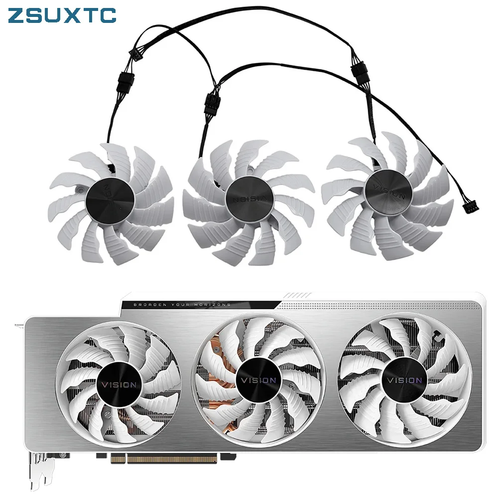 Image of 82MM/87MM PLA09215S12H T129215SU Grafikkarten-Lüfter, für Gigabyte RTX 3090 Ti 3080TI, 3080, 3070TI VISION OC GPU-Lüfter