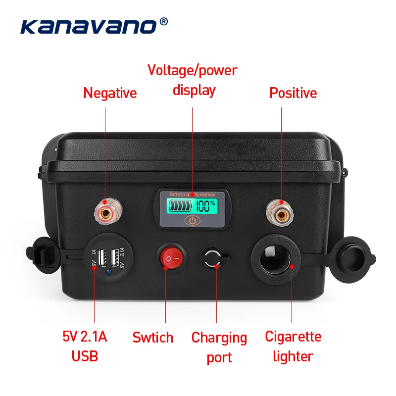 12.8V 12V 40Ah Lifepo4 Battery High Quality Battery Built-in BMS For Outdoor Camping Inverter Bright Lights Car With 6A charger