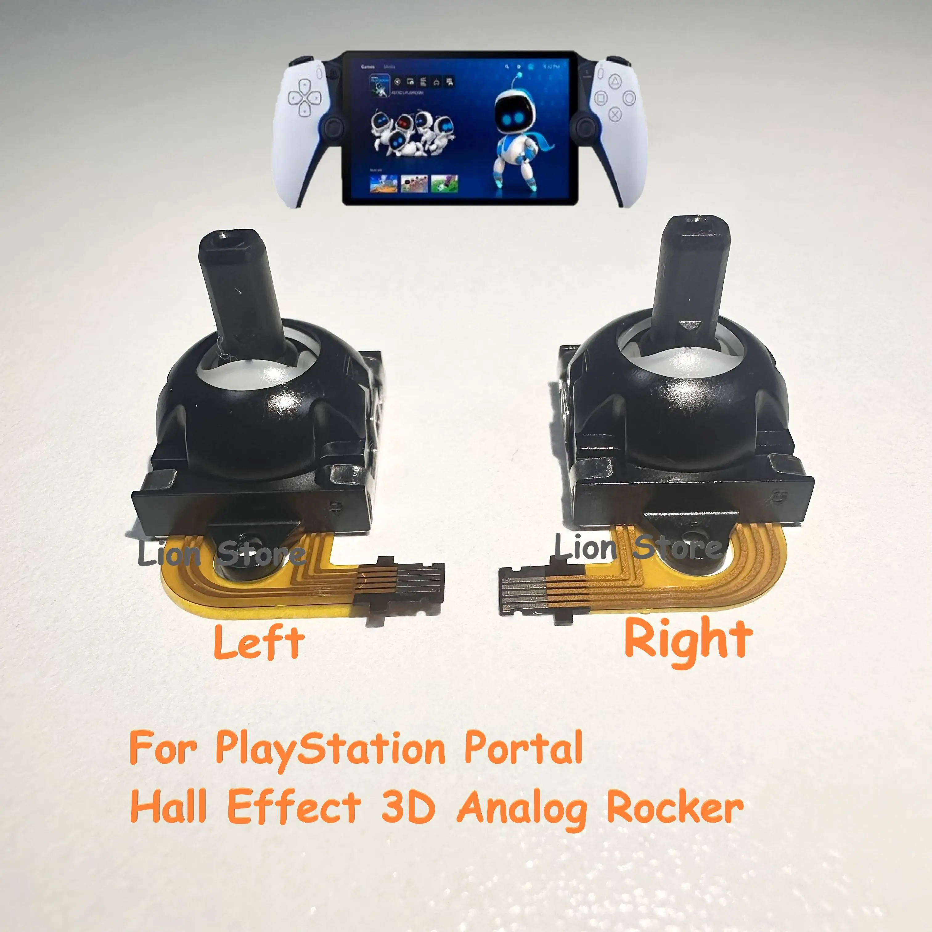 1pair-50pair For PlayStation Portal Hall Effect 3D Analog Rocker PS Handle Joystick No drift no welding Repair&Replacement