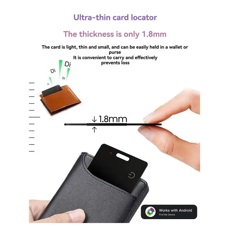 【BRILLIANT 】Android Google For Find Hub Wallet Tracker Card Locator For Find My Device Hub Location Tracking Tag