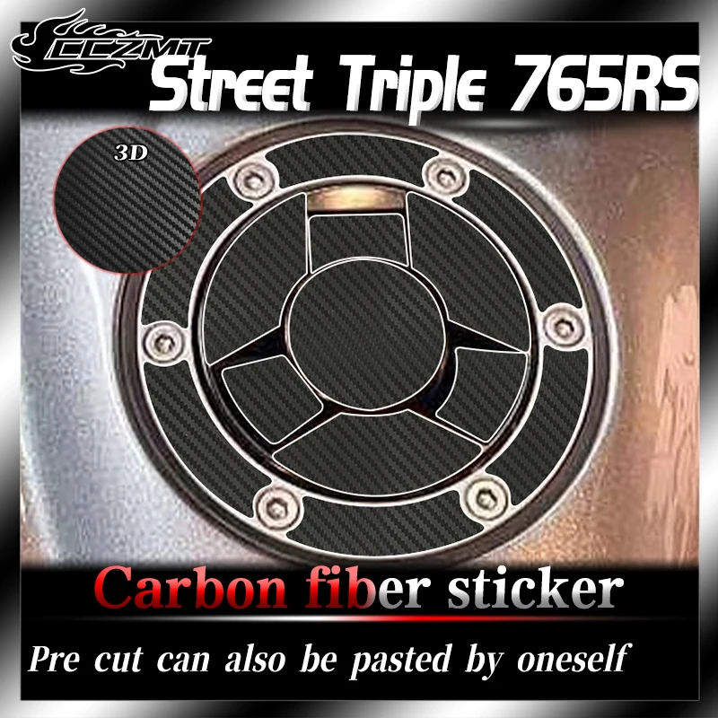 

For Triumph Street Triple 765RS sticker film 3D carbon fiber waterproof protective sticker modification accessories