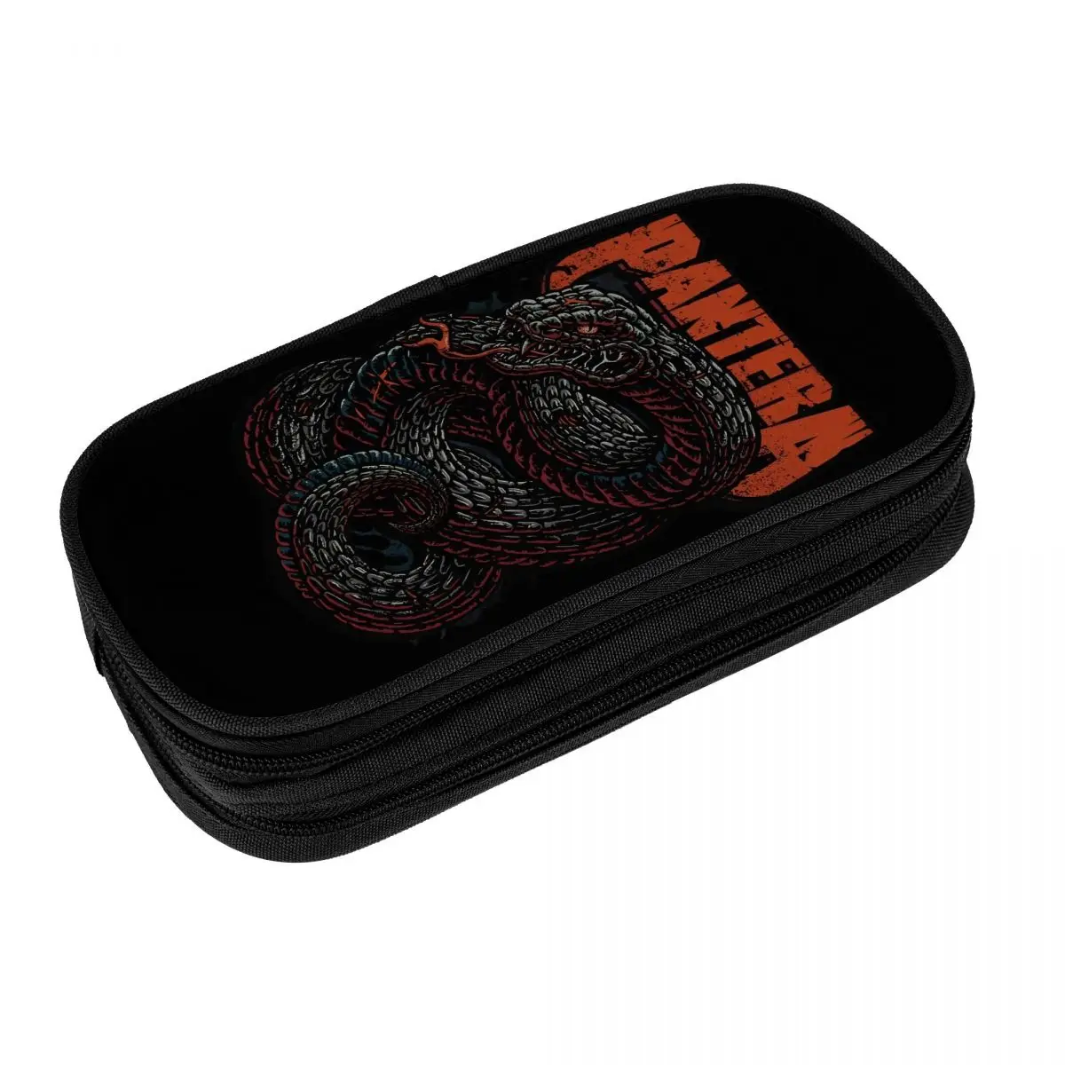 Panteras Heavy Metal Band Pencil Case Pencilcases Pen for Student Big Capacity Bag School Supplies Zipper Stationery