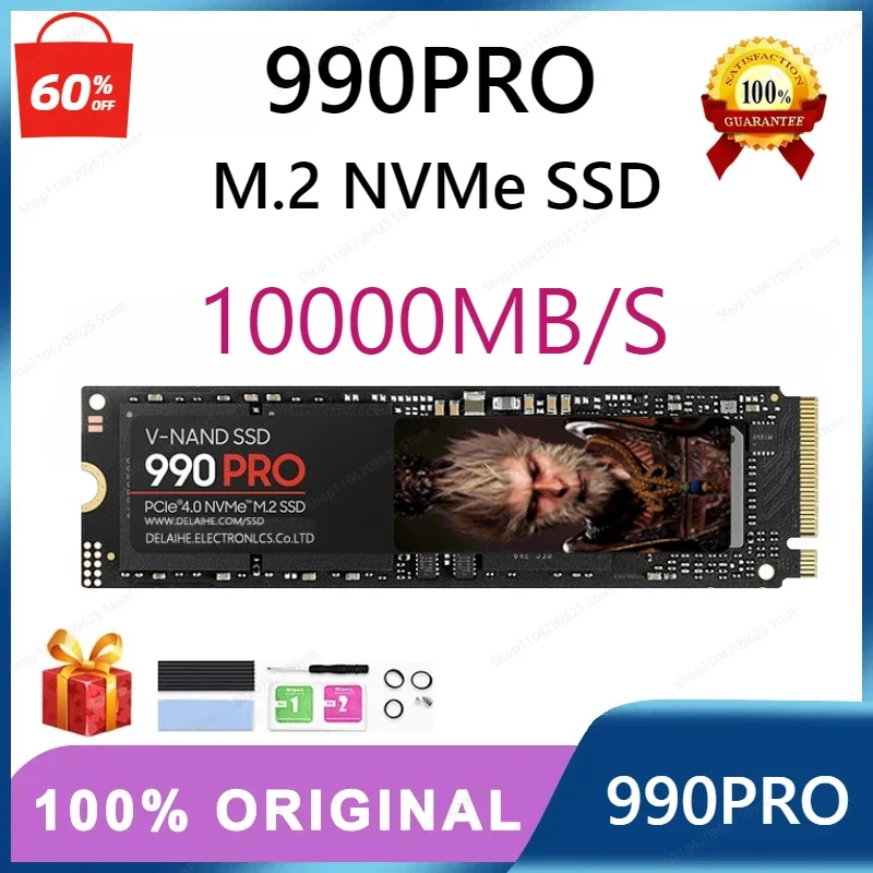 8TB 4TB PS5 M2 1080 PRO SSD 1TB Internal Solid State Drive Hdd Hard Disk 990 PRO NVME M.2 2TB for Laptop Computer Sata Hard Disk