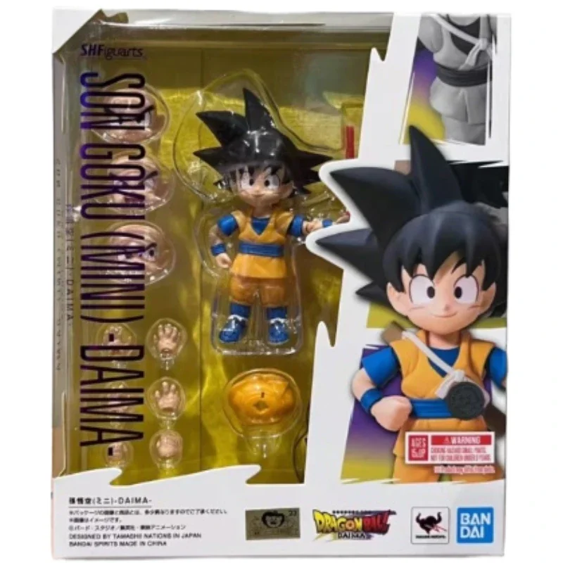 In Stock Original Bandai SHF Dragon Ball Son Goku MINI Action Figure ภาพเคลื่อนไหวของเล่นของขวัญสะสมงานอดิเรกอะนิเมะของแท้