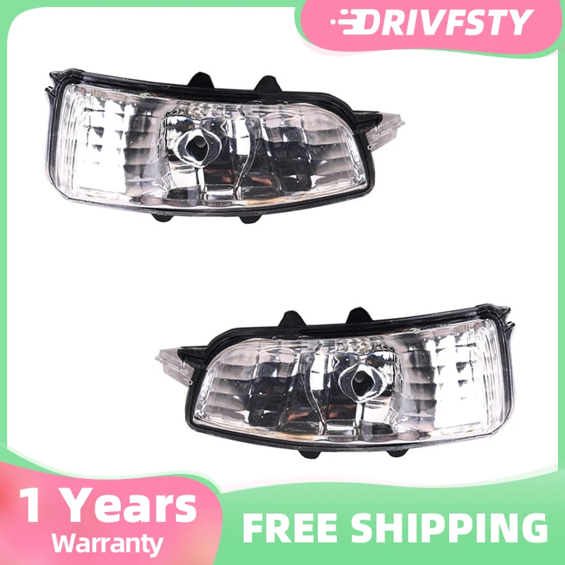 

For Volvo S40 S60 S80 C30 C70 V50 V70 Left&Right Side Wing Mirror Indicator Turn Signal Light Lamp Lens 31111102,31111090