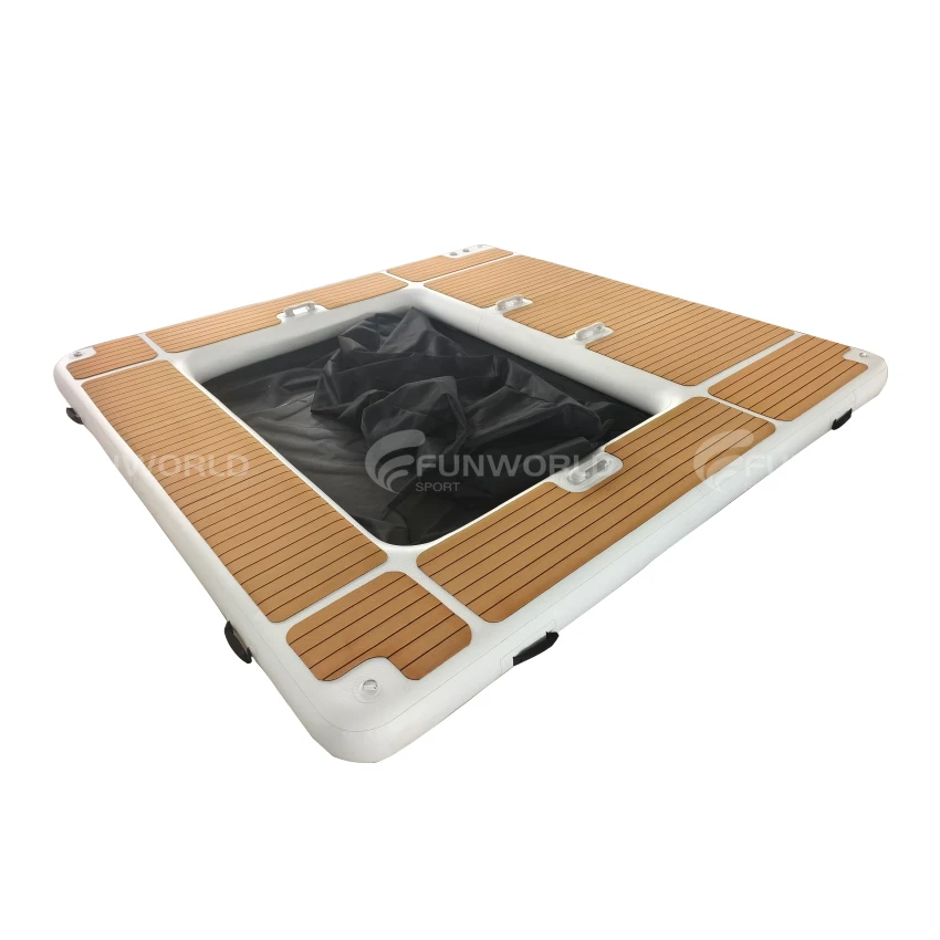 

Inflatable Sea Swimming Pool Inflatable Floating Platform Ocean Boat Swimming Pool With Anti Jellyfish Net Design For Superyacht