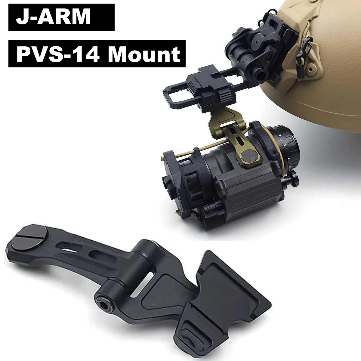 

J-ARM PVS-14 Mount Tactical Helmet NVG Mount PVS14 Night Vision Device Special Metal Lightweight Helmet Bracket J Arm Bracket