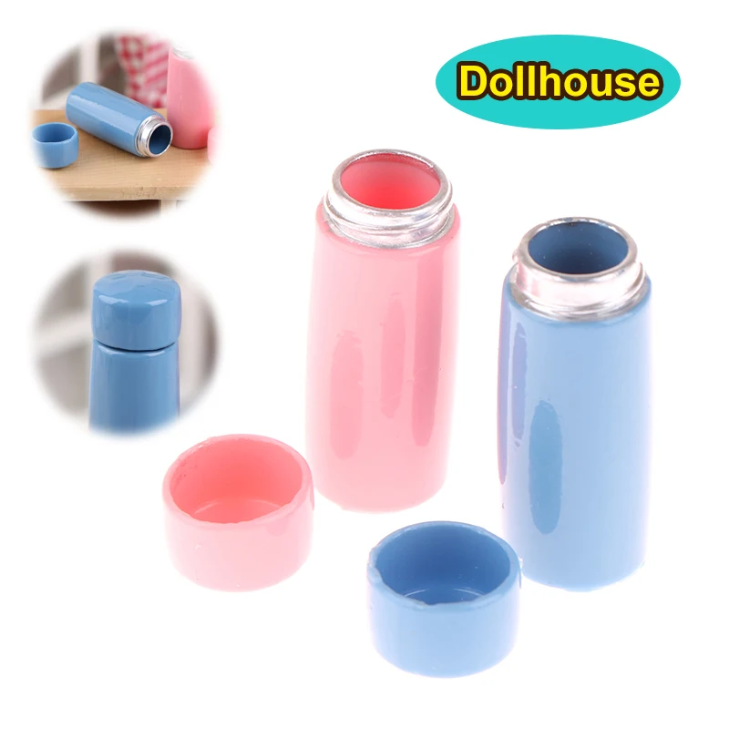 1 pz 1/12 casa delle bambole in miniatura tazze thermos tazza d'acqua casa delle bambole cibo gioco scena decorazione accessori