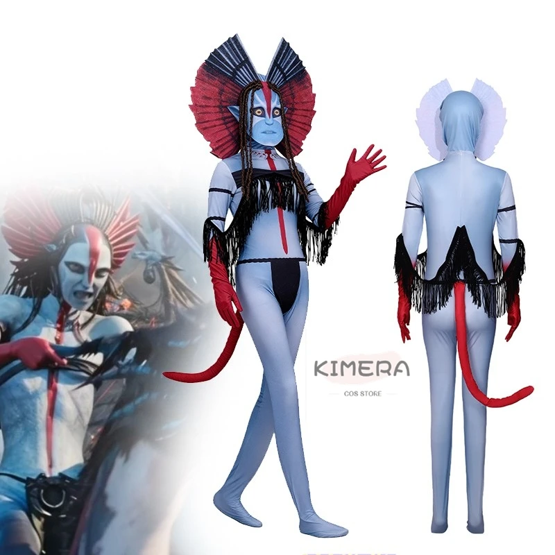 أزياء أفاتار فارانج التأثيرية بدلة نسائية Na'vii ملابس باندورا التأثيرية فيلم الرماد الناري 2025 ملابس كرنفال الهالوين #1