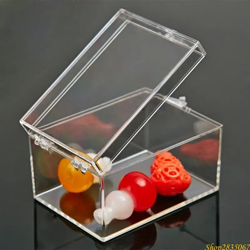 Clear Acrylic Storage Box Dustproof and Moisture Resistant Case for Crafts and Storage 831F