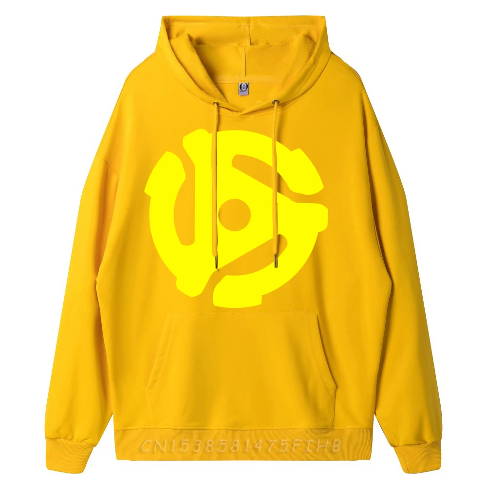 45 RPM Adapter Vinyl Music Authentic Sounds Pink Graphic Tees New In Hoodies & Sweatshirts Long Sleeve Men's Shirts Print