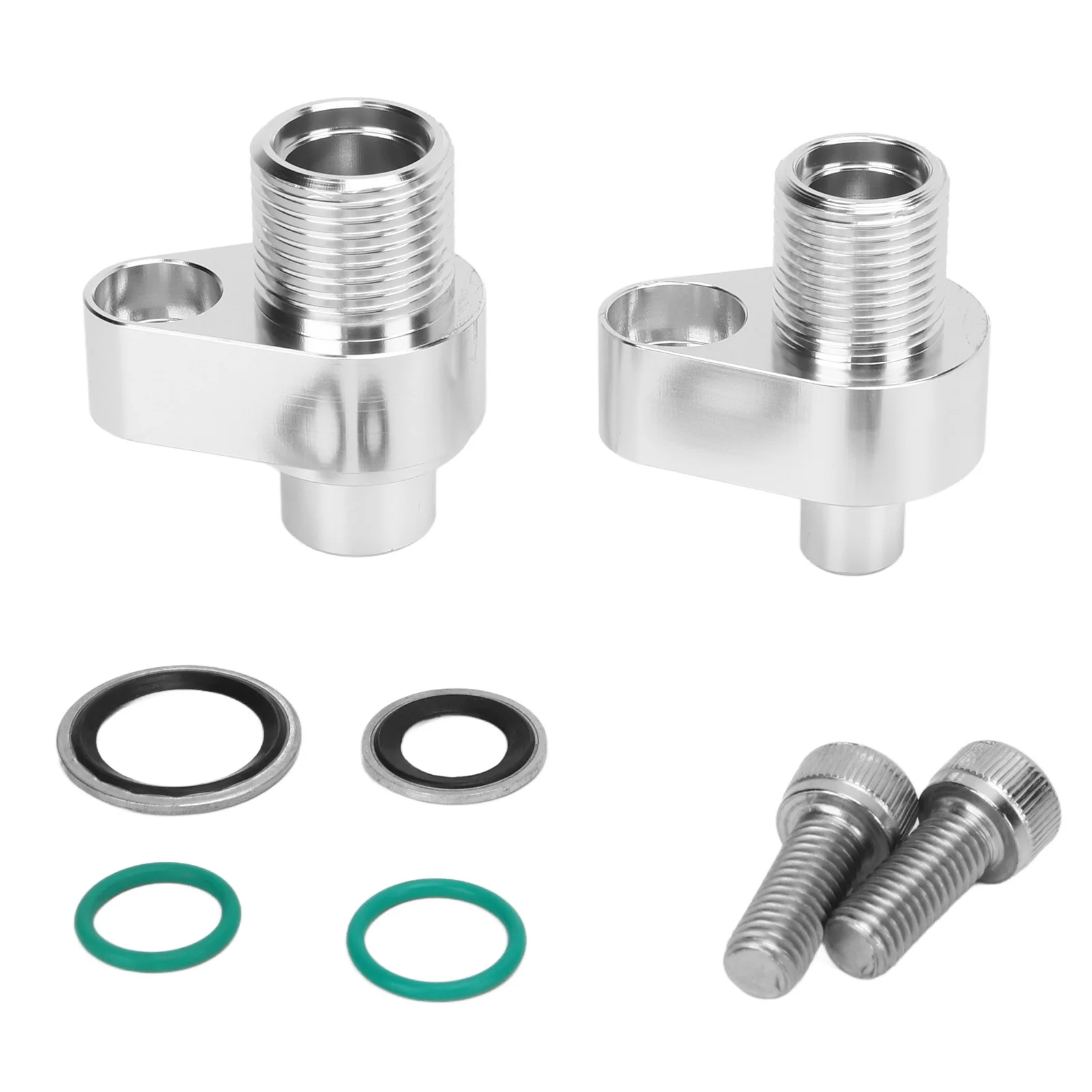 

451‑1105 451‑1106 LS AC Compressor Adapter Fittings 8AN 10AN 451‑1105 Replacement for 10S17F 10S20F Compressors