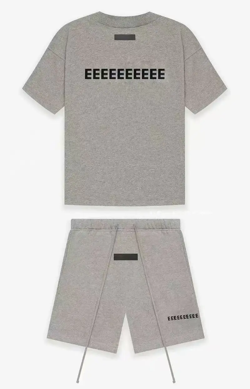 22SS Heren Jogging Set Dubbel Gevoerde Oversized Hoodies Luxe Design Voor- en Achterkant Pluche Letter Hoodies High Street Koppel Trainingspak