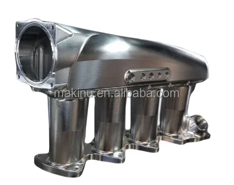 Cnc Machining  Made Billet Intake Manifold Made by 5 Aixs CNC Machine！