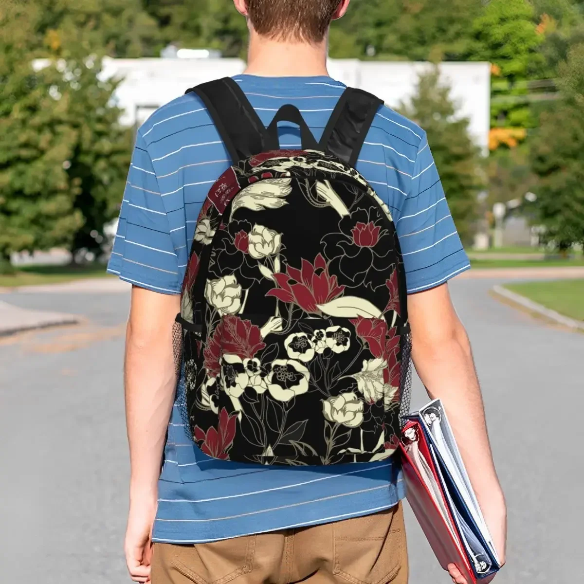 حقيبة ظهر الجامحة WangXian Bunny Mo Dao Zu Shi للطلاب والأولاد والبنات حقيبة كتب مدرسية حقائب كتف للكمبيوتر للرجال والنساء #1