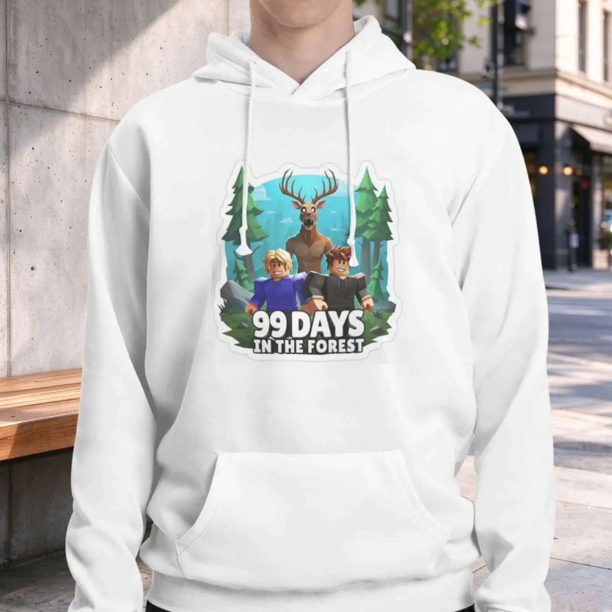 99 Nights In The Forest Halloween Spooky Hoodies Unisex Casual Pullover Sweatshirt Fashion Long Sleeve Clothing Autumn Winter