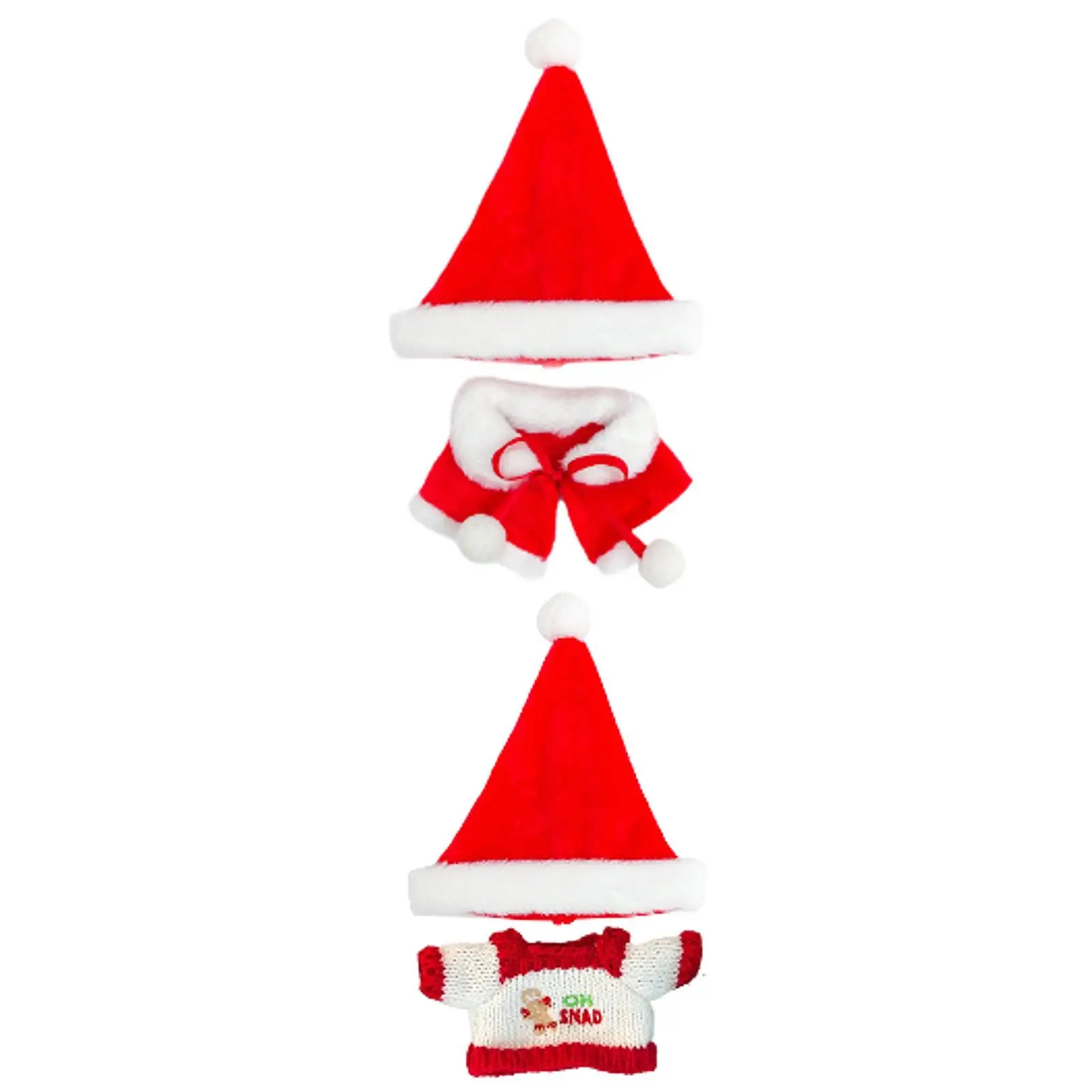 

15cm 17cm Doll Clothes Plush Doll Clothes Fashion Comfortable Dress Up Clothes for Christmas