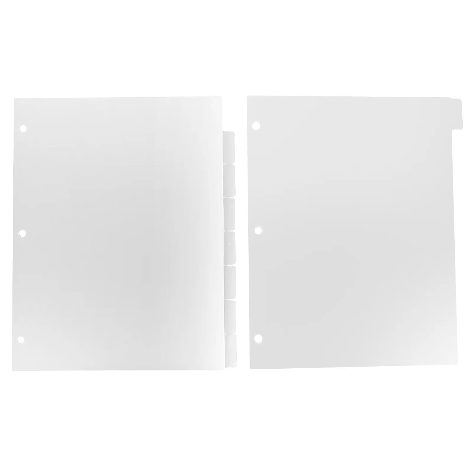 Dividers Separate Loose-leaf Book Portable Dividers School Accessory Plastic Binder 28X23CM Aesthetic Rings for Binders Tabs